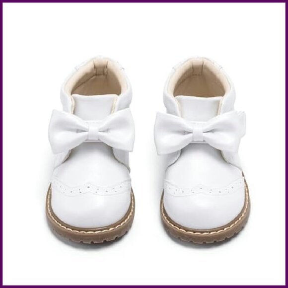 Vintage Leather Embroidered Toddler Girls Boots Mid Calf Water Resistant - Picture 2 of 8